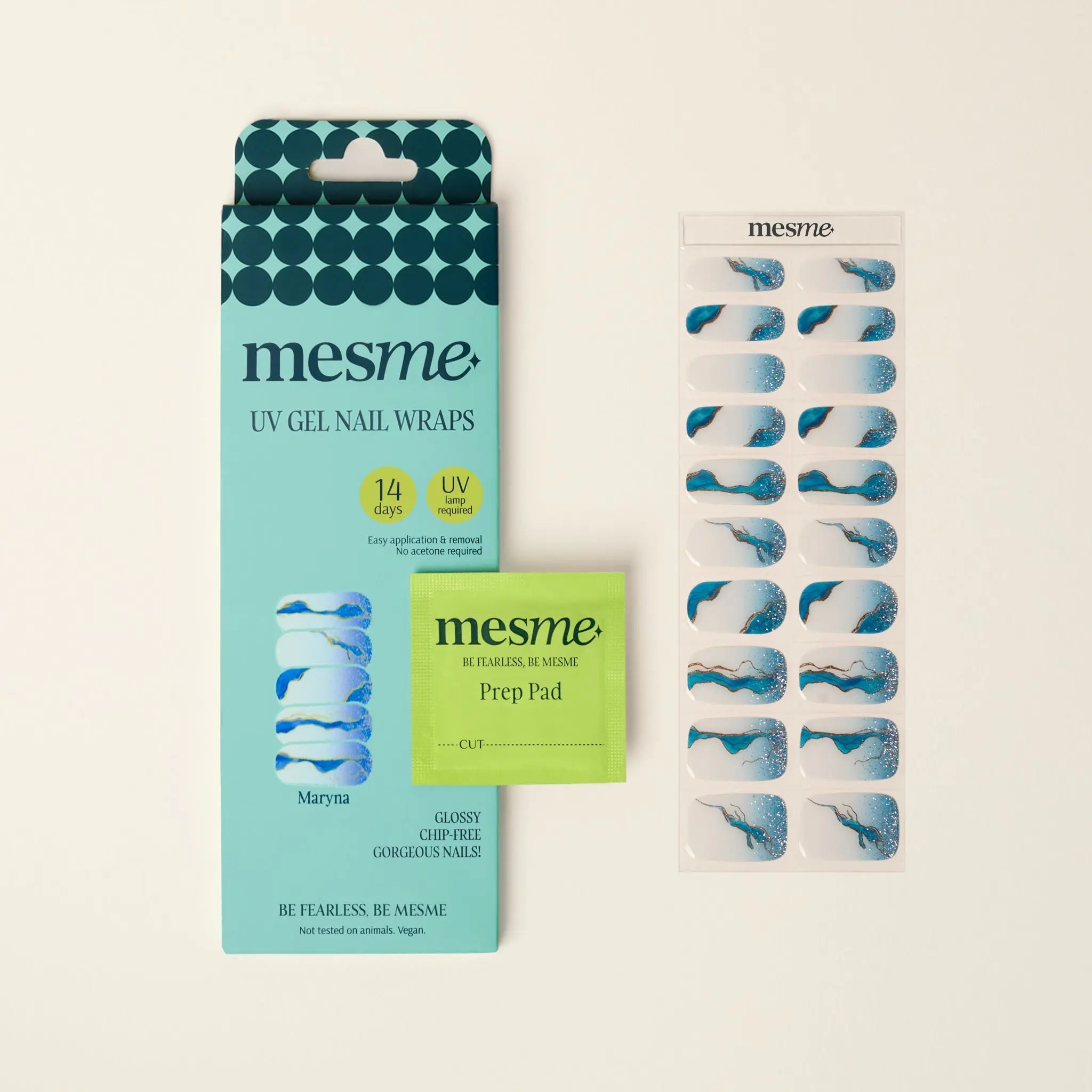 14-Day UV Nail Wraps — mesme Maryna 14-Day UV Gel Nail Wraps 