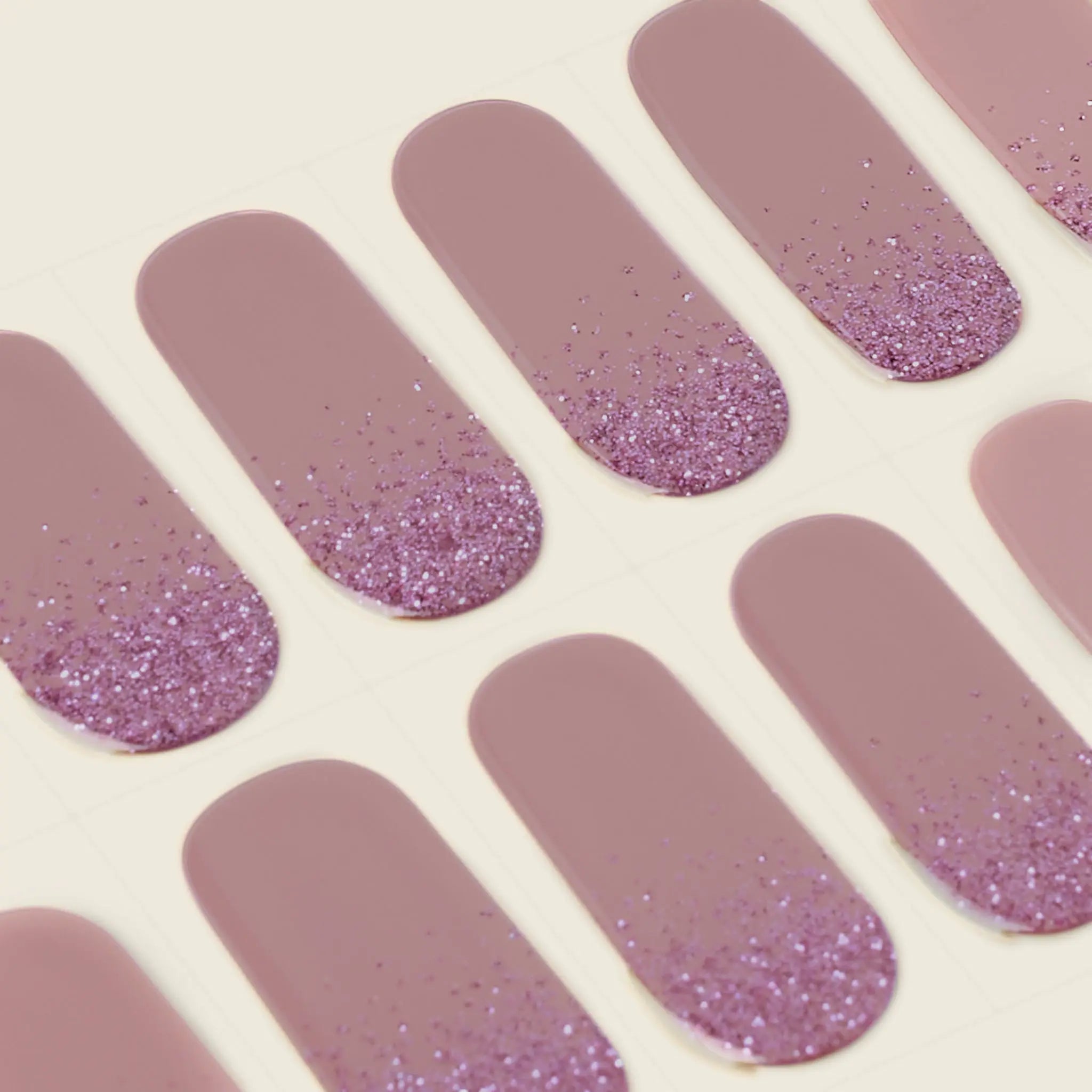 mesme Helen Lilac 14-Day UV Gel Nail Wraps — Strip Sheet Close-Up