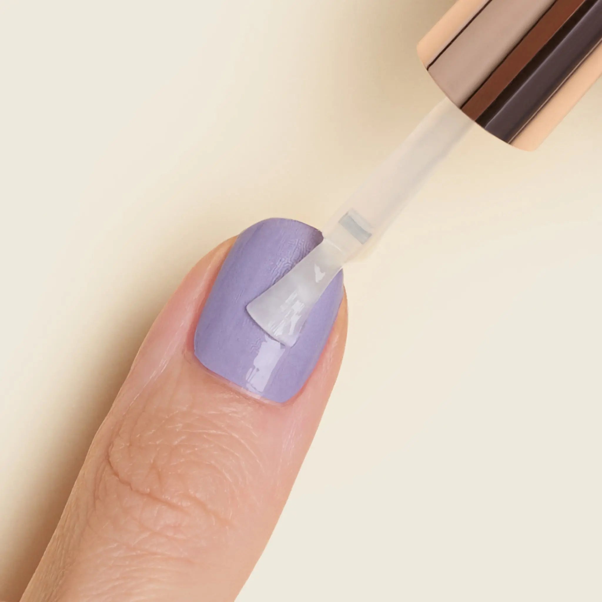 Nail Accessories — mesme High Shine Top Coat -applying-to-nail-for-longer-lasting-wraps